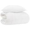 vidaXL Ensemble de couette et oreillers de lit 2 pc Blanc