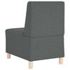 vidaXL Unit&eacute; de Sofa Modulaire Sans Accoudoirs 3 pcs Gris fonc&eacute;