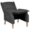 vidaXL Fauteuil inclinable Gris fonc&eacute; Tissu