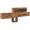 vidaXL Porte-manteau mural avec &eacute;tag&egrave;re Bois ancien 100 x 12 x 43,5 cm