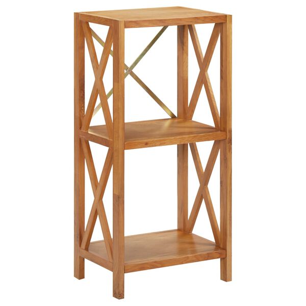 vidaXL &Eacute;tag&egrave;re &agrave; 3 niveaux 40x30x87 cm Bois de ch&ecirc;ne massif