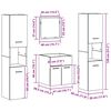 vidaXL Ensemble de mobilier de salle de bain 4 pcs Bois Ancien