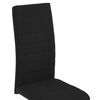 vidaXL Chaises &agrave; manger cantilever lot de 2 noir tissu
