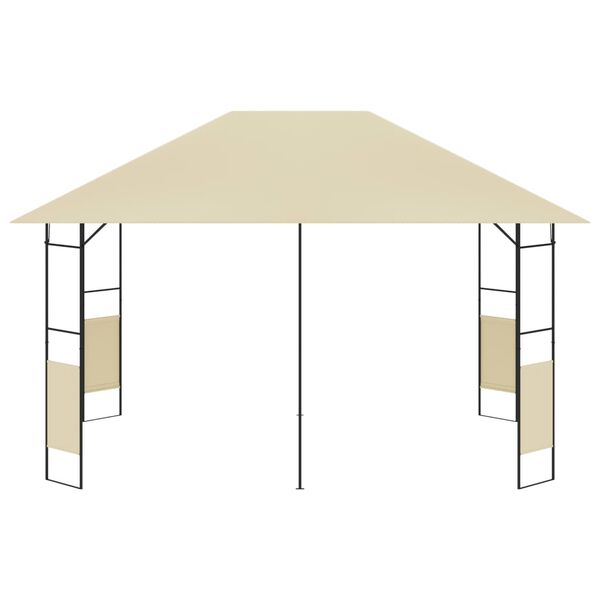 vidaXL Belv&eacute;d&egrave;re de jardin 4x3 m Cr&egrave;me 160 g/m&sup2;