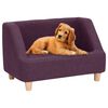 vidaXL Canap&eacute; pour chien Bordeaux 60x37x39 cm Lin