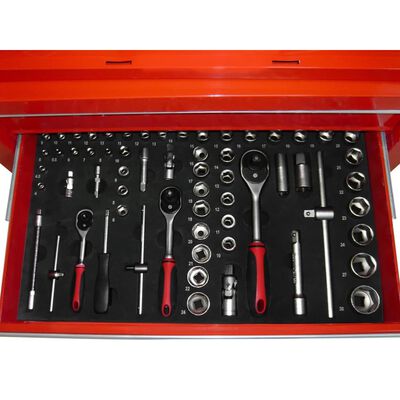 vidaXL Boîte à outils avec 7 compartiments et 250 pièces