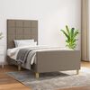 vidaXL Cadre de lit sans matelas taupe 90x200 cm tissu