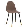 vidaXL Chaises &agrave; manger lot de 2 taupe tissu