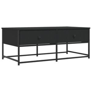 vidaXL Table basse noir 100x51x40 cm bois d'ing&eacute;nierie