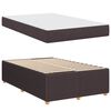 vidaXL Cadre de lit avec matelas Marron fonc&eacute; 120 x 200 cm tissu