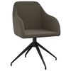 vidaXL Chaises &agrave; manger lot de 4 Gris fonc&eacute; Velours