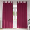 vidaXL Rideaux occultants avec anneaux 2 pcs Bordeaux 225 x 140 cm