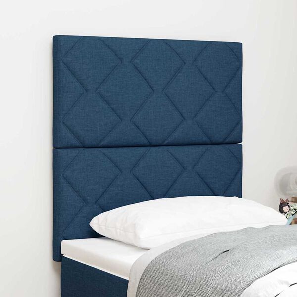 vidaXL Tête de lit avec tête de lit Bleu 80 cm Cuir synthétique