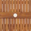 vidaXL Table pliable de jardin 90x90x75 cm bois d'acacia solide