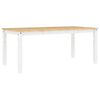 vidaXL Ensemble &agrave; manger Panama 7 pcs blanc bois de pin massif