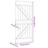 vidaXL Porte NARVIK 95x210 cm bois massif de pin