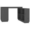 vidaXL Bureau Gris 110x50x75 cm Bois massif de pin