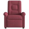 vidaXL Fauteuil de massage inclinable Rouge bordeaux Tissu