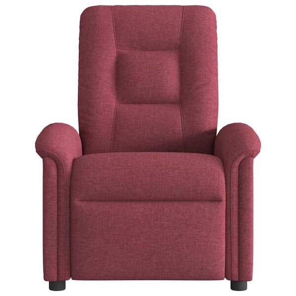 vidaXL Fauteuil de massage inclinable Rouge bordeaux Tissu