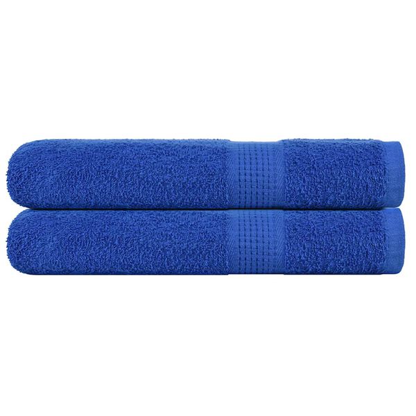 vidaXL Serviettes de sauna FROGN 2 pcs bleu 80x200 cm 360 g/m&sup2;
