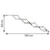TRIXIE Escalier pliable pour animaux 4 marches 160x70 cm Aluminium
