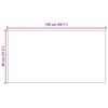 vidaXL Tapis Couloir Gris clair 80 x 150 cm tissu