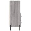 vidaXL Buffet Sonoma gris 34,5x34x90 cm Bois d'ing&eacute;nierie