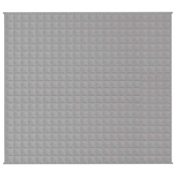vidaXL Couverture lest&eacute;e Gris 200x225 cm 13 kg Tissu