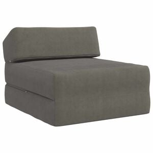 vidaXL Foldable Sofa Bed Gris clair 60 x 70 x 41 cm Corduroy