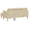vidaXL Ensemble de Canap&eacute;s avec coussin Cr&egrave;me Polyester