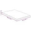 vidaXL Dessus de table 60x100x1,5 cm bambou