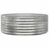 vidaXL Lit sur&eacute;lev&eacute; de jardin Acier galvanis&eacute; Argent&eacute;