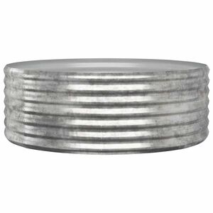 vidaXL Lit sur&eacute;lev&eacute; de jardin Acier galvanis&eacute; Argent&eacute;