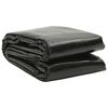 vidaXL Film solaire de piscine PE rectangulaire flottant 8x5 m Noir