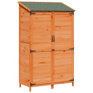 vidaXL Abri de jardin Marron 106,5 x 56 x 176 cm Bois d'ing&eacute;nierie