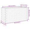 vidaXL Jardini&egrave;re 90x40x45,5 cm bois de pin impr&eacute;gn&eacute;
