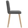 vidaXL Chaises &agrave; manger lot de 4 gris fonc&eacute; tissu