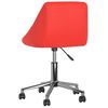 vidaXL Chaise de bureau pivotante Rouge Similicuir