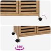 vidaXL Chariot de Cuisine avec Roues Naturel 59,5 x 36 x 82 cm Bambou