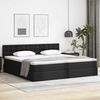 vidaXL Lit de Rangement Noir 200 x 200 cm Cuir synth&eacute;tique