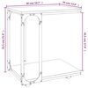vidaXL Table d'appoint &agrave; roues Ch&ecirc;ne sonoma 50x35x55,5 cm