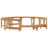 vidaXL Entourage de bain &agrave; remous Marron &Oslash;275 x 55,5 cm