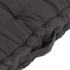 vidaXL Coussins de plancher de palette lot de 4 Anthracite Coton