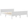 vidaXL Cadre de lit sans matelas blanc bois de pin massif 160x200 cm