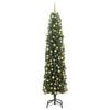 vidaXL Sapin de No&euml;l artificiel Vert 180 cm PVC et acier et plastique