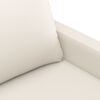 vidaXL Fauteuil Cr&egrave;me 60 cm Similicuir