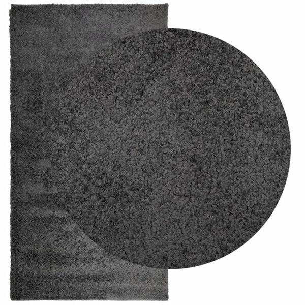vidaXL Tapis shaggy PAMPLONA poils longs moderne anthracite 80x150 cm