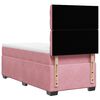 vidaXL Sommier &agrave; lattes de lit avec matelas Rose 100x200 cm Velours