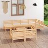 vidaXL Salon de jardin 8 pcs Bois de pin massif