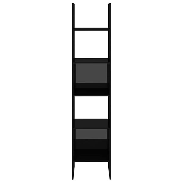 vidaXL Biblioth&egrave;que Noir brillant 40x35x180 cm Bois d&rsquo;ing&eacute;nierie